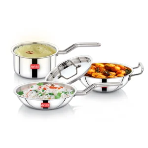 Hawkins Tri-Ply Stainless Cookware Set 4pc