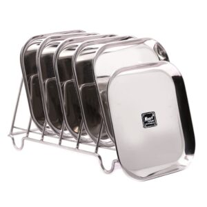 Stainless Steel Dinner Plate 10-inch x6