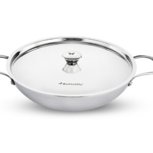 Butterfly Triply Stainless Kadai 24cm with Lid