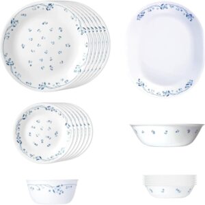 Corelle Vitrelle Livingware Blue 21-Piece Set