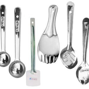 Stainless Steel Serving Spoon Ladle Set 6pc