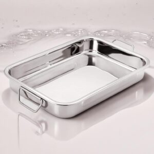 Steel Serving Tray with Handles 40cm