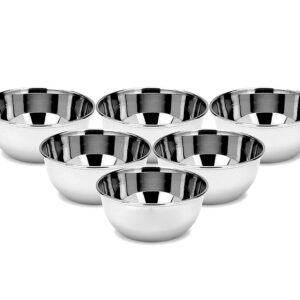 Stainless Steel Deep Katori Bowl 250ml x6