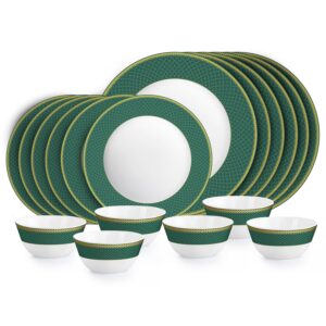 Cello Opalware Elara 18-Piece Dinner Set
