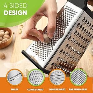 Wonderchef 4-Sided Box Grater with Tray