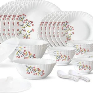 Larah by Borosil Grand 35-Piece Opalware Set