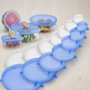 Silicone Stretch Lids Set 6pc Reusable
