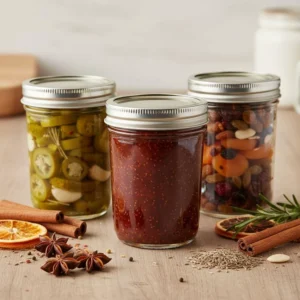 Glass Pickle Jar Set 500ml x3