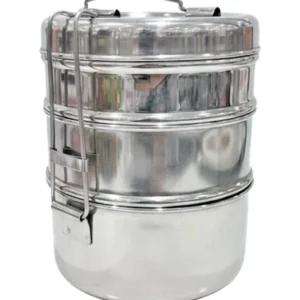 Stainless Steel Round Tiffin 3-Tier 500ml