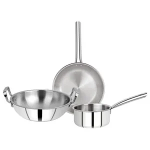 Bergner Trimax 3-Ply Stainless Cookware 3pc