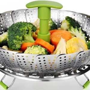 Stainless Steel Cookware Steamer Basket 24cm