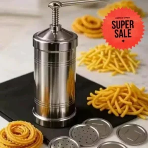 Steel Chakli Murukku Press with 6 Discs