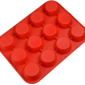 Silicone Muffin Cupcake Baking Mould 12-Cup