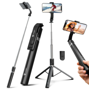 Tygot T9 Selfie Stick Tripod, 67 Inch (170CM) Reinforced Tripod for Mobile Phone, Multi-Functional Bluetooth Long Selfie Stick for Travel,Vlogging,Compatible with iPhone and All Smartphones